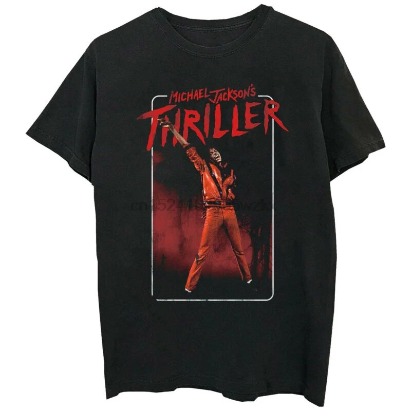 Аутентичный Майкл Джексон Thriller Arm Up футболка S M L XL Новинка|Мужские футболки| |