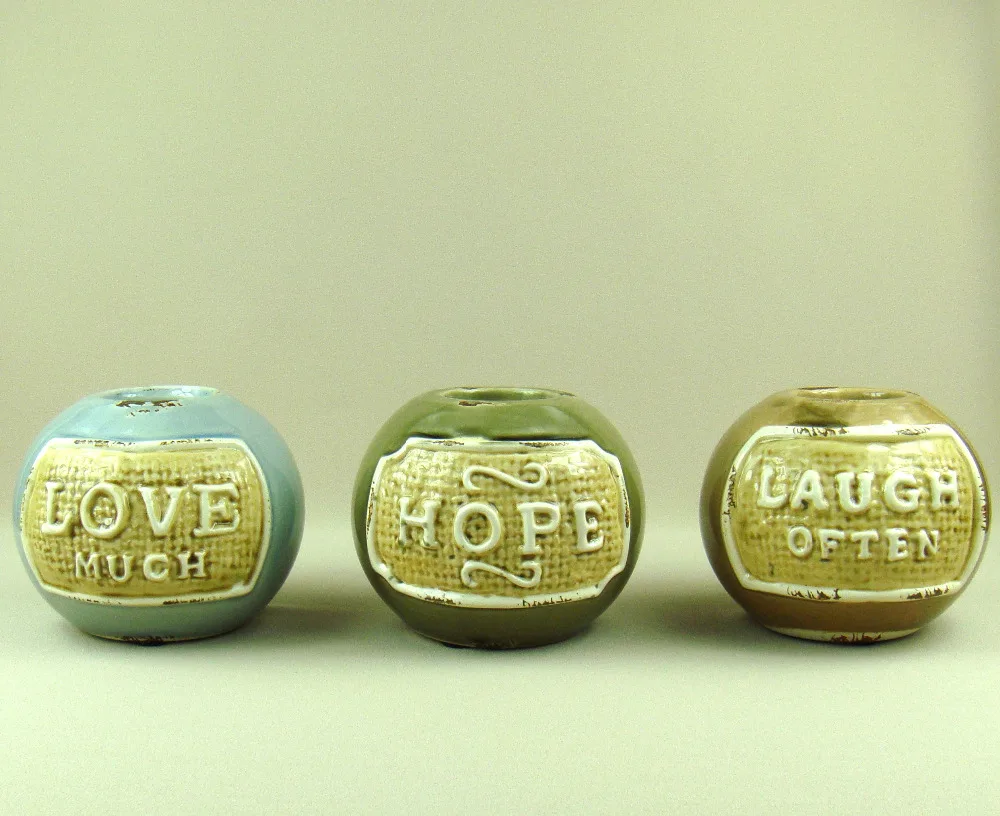 Керамическая подставка для свечей в рваном стиле ретро фарфоровый подсвечник