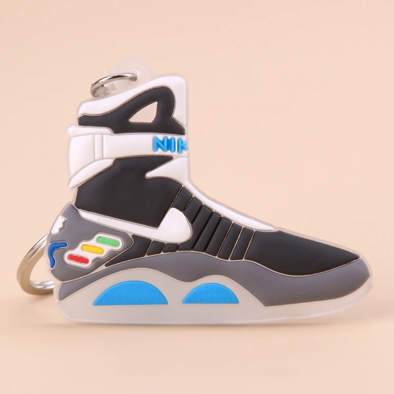 Photo Color1 Назад в будущее II светится в темноте Air Mag брелок мини 90 обувной брелок подарок для женщин и мужчин кроссовки Bryant KD 8 брелок для ключей - Цвет: Photo Color1