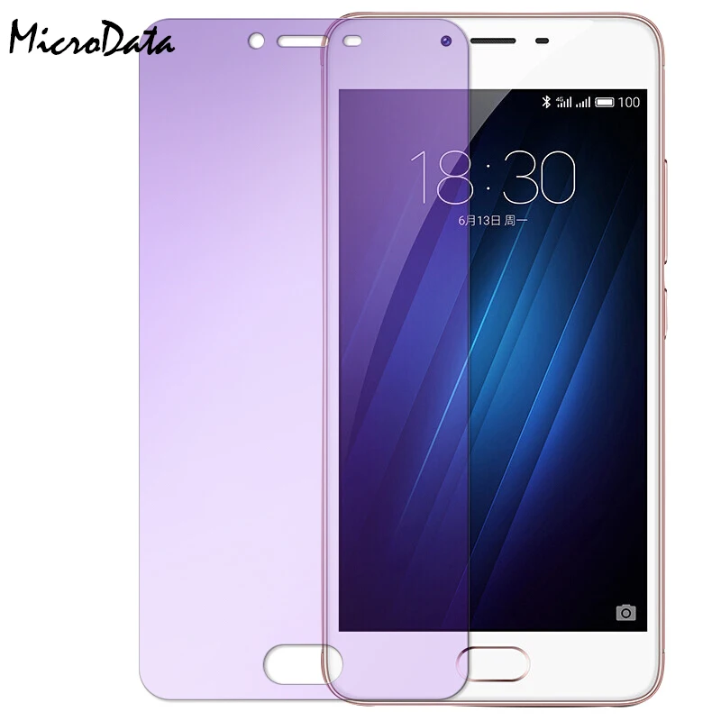 Ультратонкое закаленное стекло MicroData с защитой от синего излучения для Meizu M6