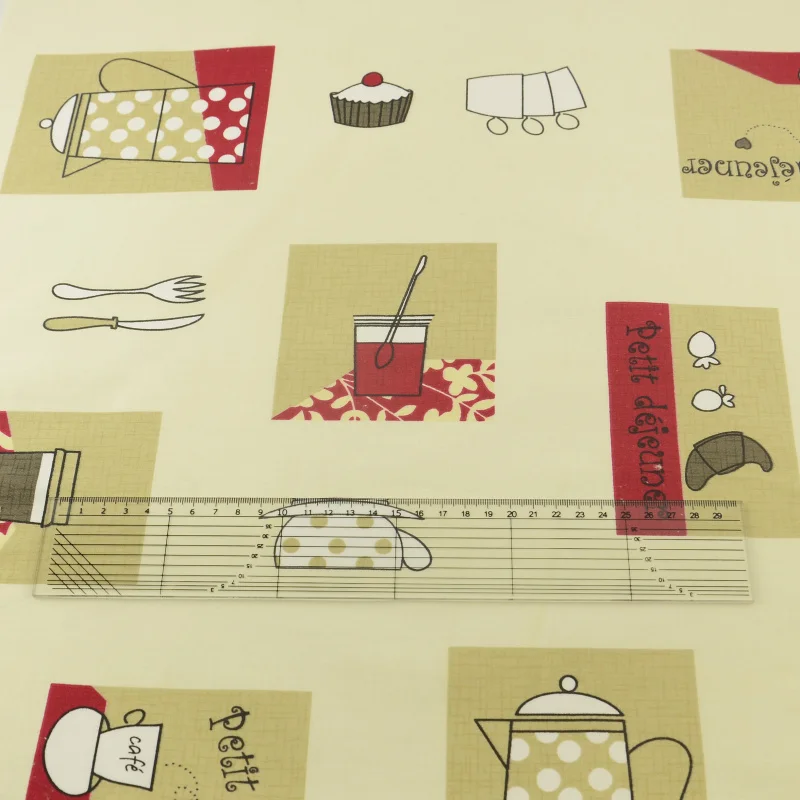 Ретро кухня хлопчатобумажная ткань для шитья домашний текстиль лоскутное