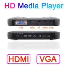 HD601 3D HDD медиаплеер Full HD 1080P AV HDMI VGA SD USB H.264 RM MKV, Flac, Ape Внешний USB HDD до 2 ТБ HDD