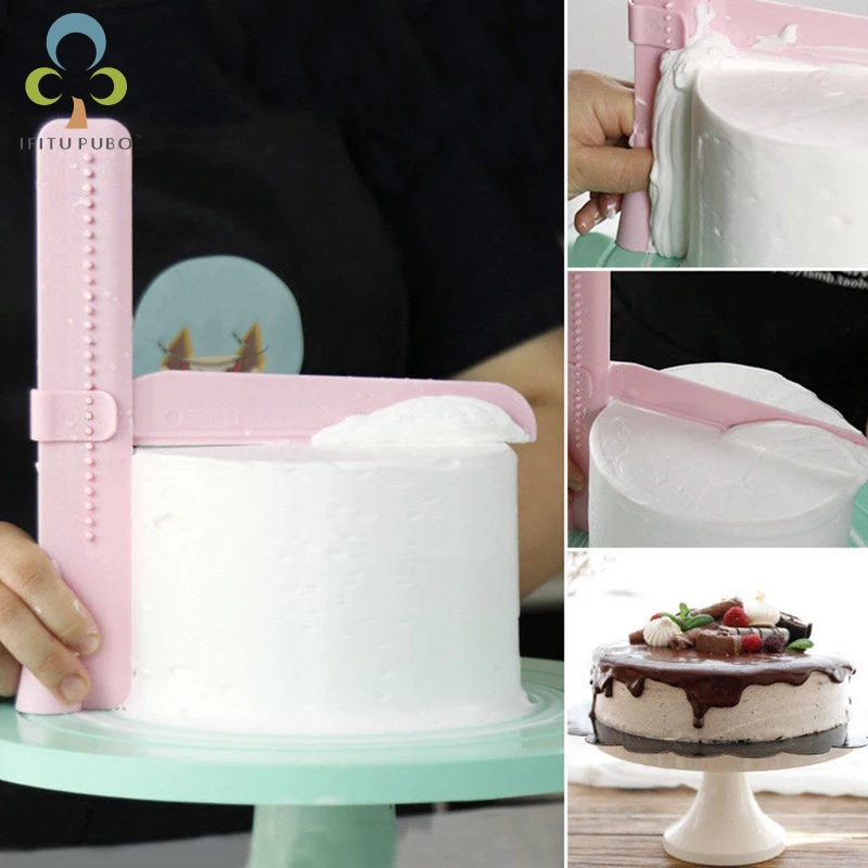 Регулируемый практичный DIY скребок для торта боковые гладкие полировальные инструменты для украшения помадки сахарные формы инструменты для выпечки WYQ