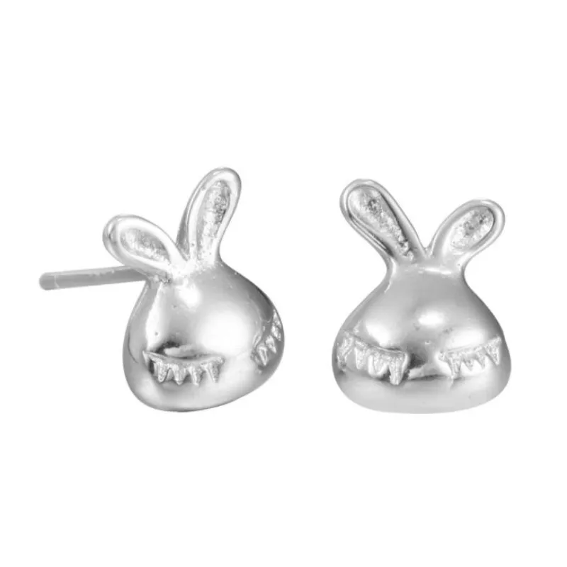 925 Sterling Silver Jewelry Fashion Hot New Creative Gift Rabbit Small Exquisite Anti-allergic Earrings SE100 | Украшения и