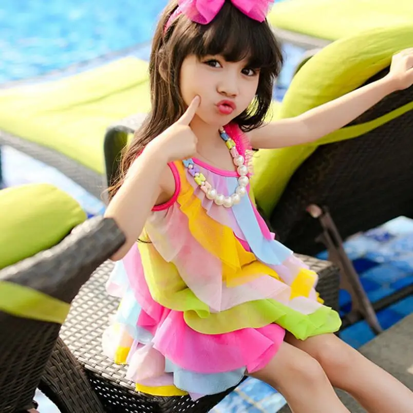 2020 пляжный сарафан летнее платье для девочек детское принцессы Детские