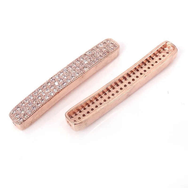 Разноцветные Украшения CZ Micro Pave длинные аксессуары ручной работы латунь