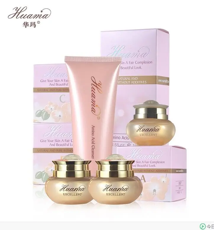 wholesale HUAMA EXCELLENT A B C Beauty Whitening anti spot cream Facial face cream anti freckle cream set