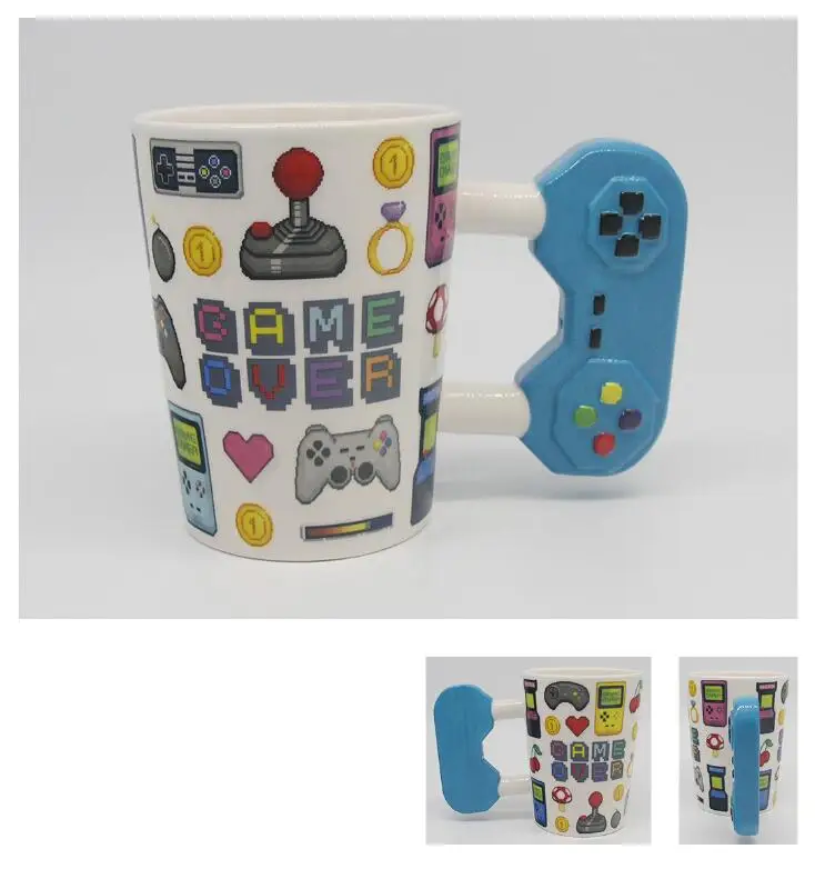 1 шт. кружка Game Over Coffee 3D игровой контроллер ручка Офисная кофейная керамическая