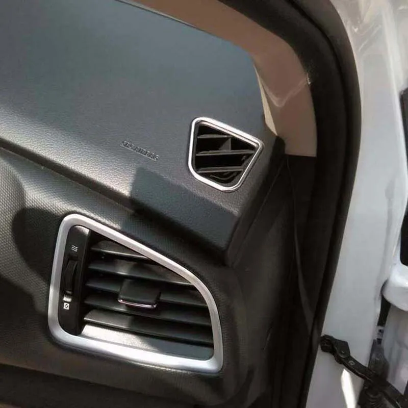 Для Suzuki SX4 S-Cross S Крест и перекрестными хром металлический декоративный, устанавливаемое на вентиляционное отверстие в салоне автомобиля Накладка аксессуары