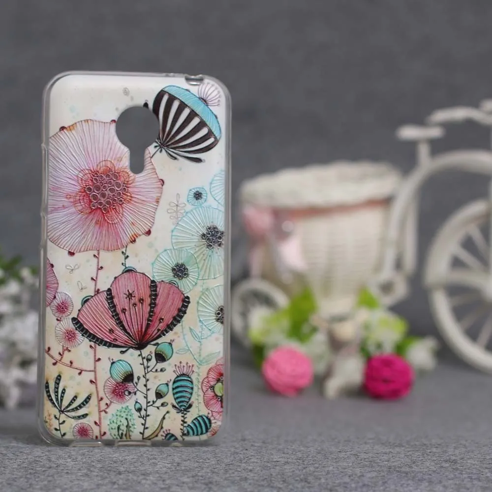 Newest Case for Meizu MX5 Soft TPU Back Cover Phone Fashion 3D Relief Painting Protector Pertect | Мобильные телефоны и