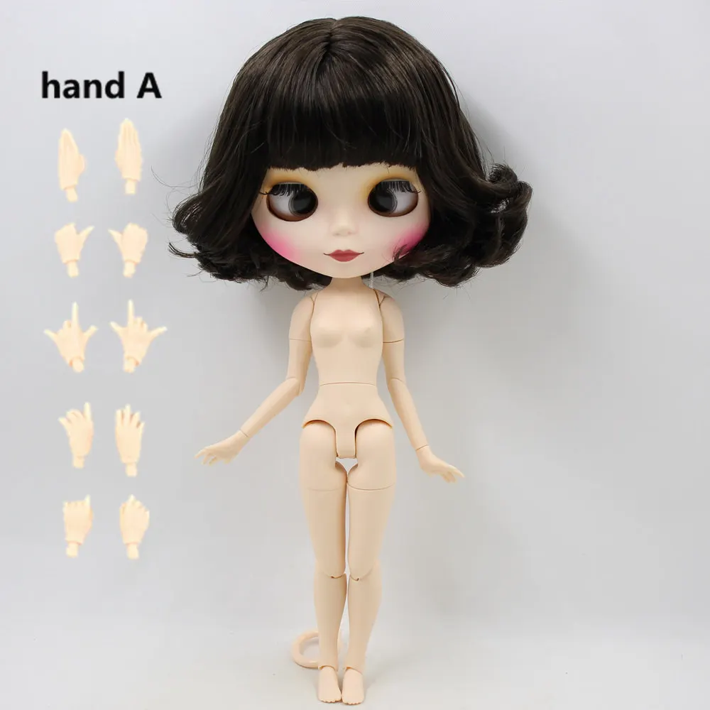 like the picture Ледяной обнаженный Blyth кукла для серии № BL950 крест глаза черные короткие волосы белая кожа подходит для DIY Изменение игрушки завод Blyth - Цвет: like the picture