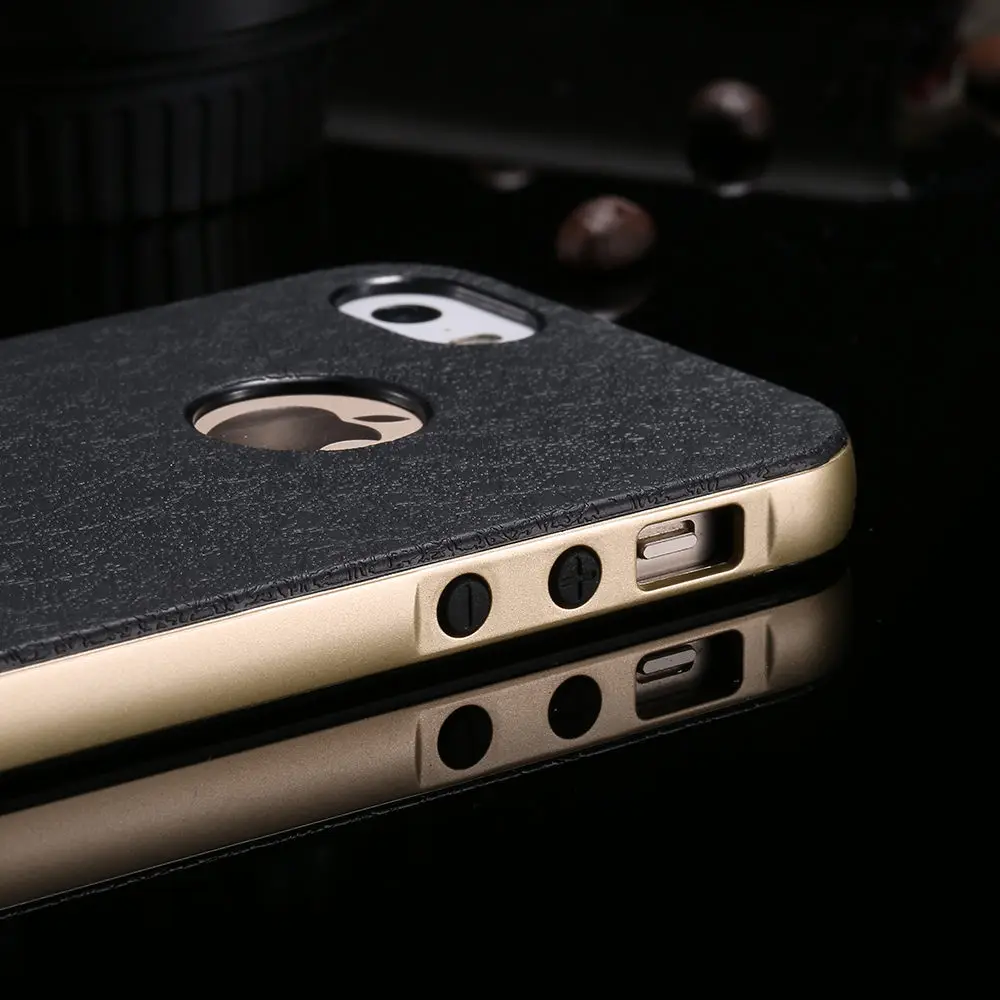 Стильный деловой кожаный чехол KISSCASE для iPhone 6 6S 5 5S SE ультратонкая задняя крышка Plus