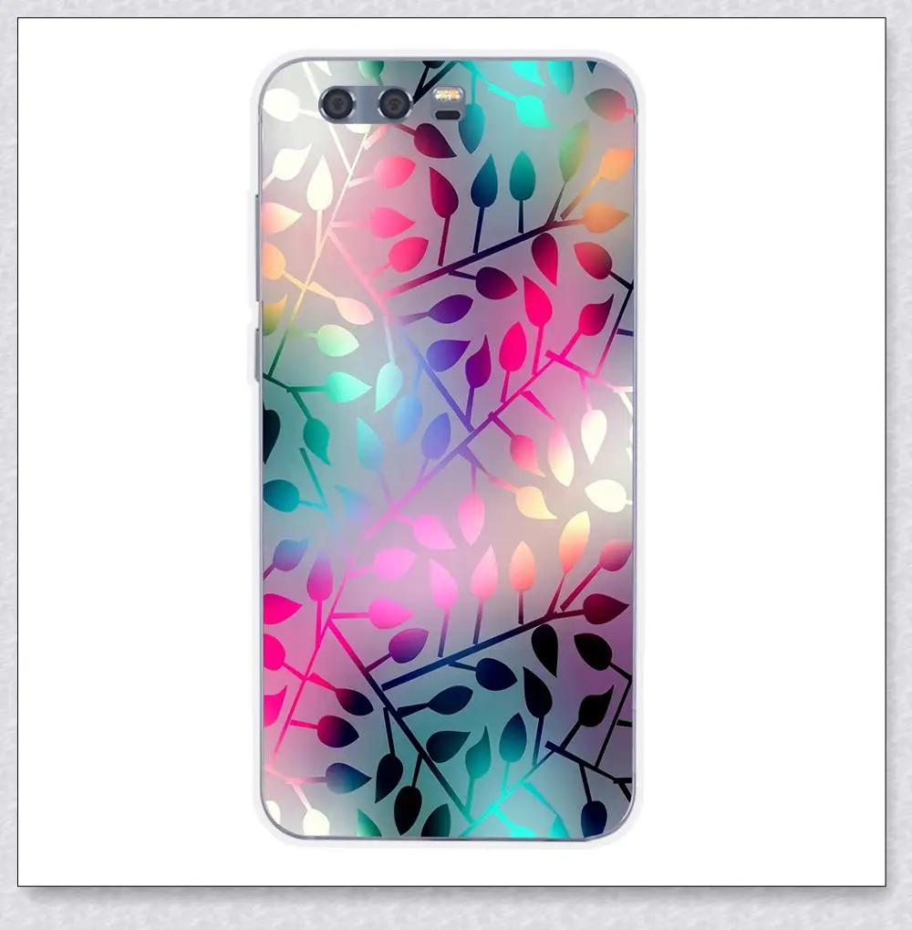 flower Чехол для huawei Honor 9, чехол из мягкого ТПУ силикона, крутая Роскошная защитная задняя крышка для huawei Honor 9, Премиум чехлы для телефонов, Capas - Цвет: flower