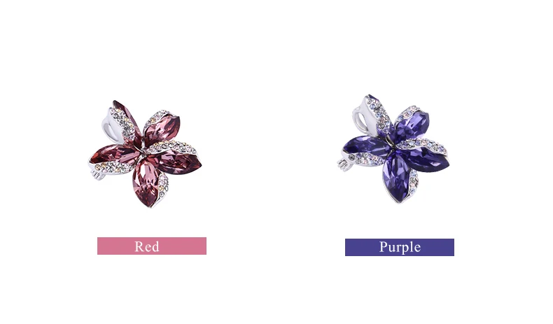 Warme Farben Броши для женщин Кристалл от Swarovski цветок Кристалл Циркон брошь костюм шарф Булавки модные ювелирные изделия аксессуары