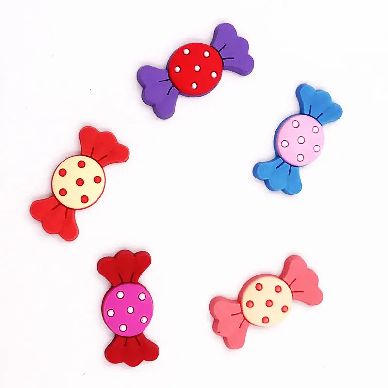 

100 шт. Yummy Sweet Candy PVC Flatback DIY Winder броши на браслет ювелирные изделия Подвески Магнитные Кольца Подвески подарок для детей