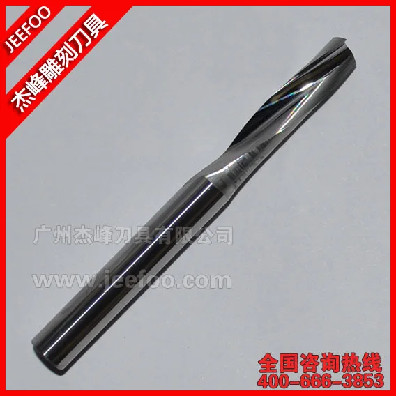 値段 6*22 ミリメートルシングルフルートアルミ切削工具、エンドミルビット、スパイラルカッター、彫刻ツール、ドリルビット、cncのルーターツール