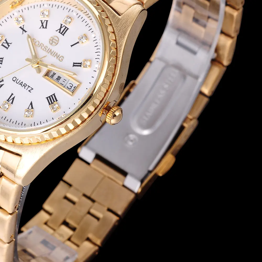 FORSINING 2017 модные повседневные Брендовые женские часы деловые кварцевые с белым