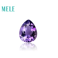 mele brazil natural amethyst for jewelry makingtop quality 7x9mm 1 5ct pears cut gemstonediy loose mian stone
