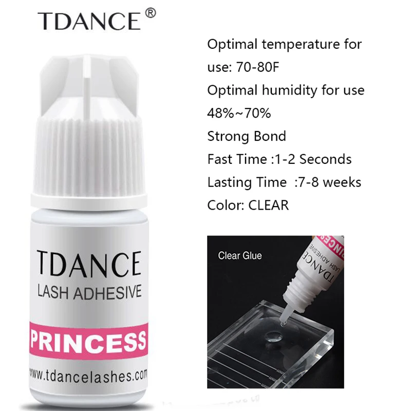 TDANCE 5 мл быстро клей 1-2 секунды быстрое высыхание клей для ресниц Pro клей для ресниц прозрачный клей удержание 7-8 недель