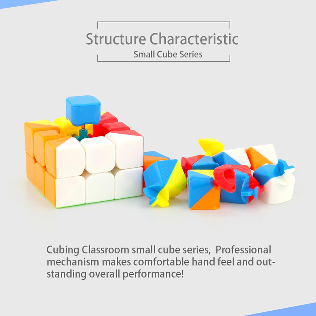

5pcs/set MoYu Mofangjiaoshi Speed Magic Cube 3x3x3 Mini Cubes with Key Ring Fluorescence Six-color With Gift Box Xmas Gift
