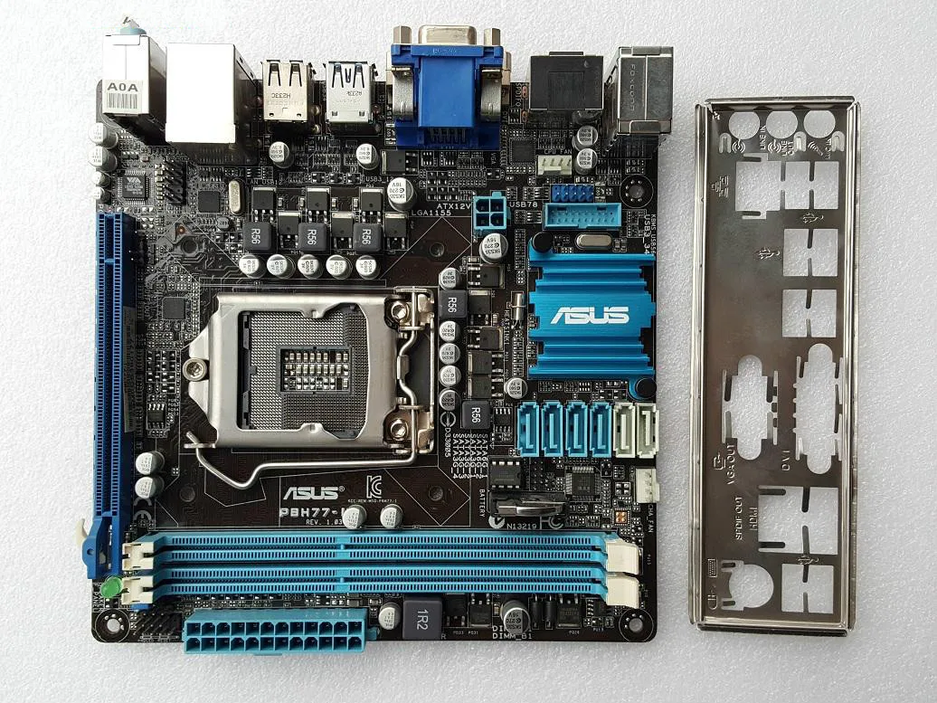Используется Asus p8h77 i рабочего Материнская плата H77 LGA 1155 i3 i5 i7 DDR3 16 г SATA3 USB3 VGA HDMI DVI