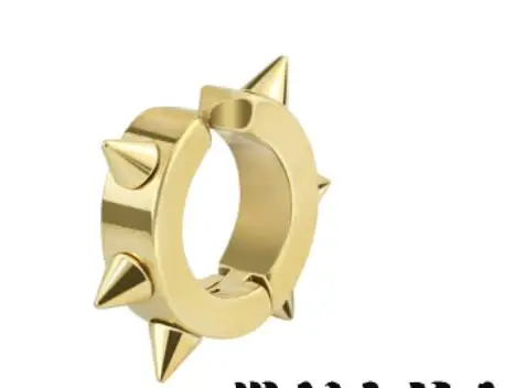 Серьги круглые золотистые/черные с двумя магнитами 2 шт.|magnetic earrings|earrings no piercinground