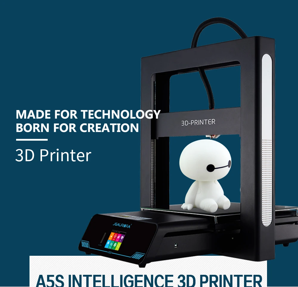 JGAURORA 3d принтер A5 обновленная A5S 3D печатная машина экстремально Высокая точность принтер машина большой размер сборки 305*305*320 мм