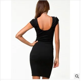 2014 Time-limited Freeshipping Natural Broadcloth Sheath New Hit Color Embroidered Collar Sexy Slim Dress/free Shipping/m-xl/ | Женская