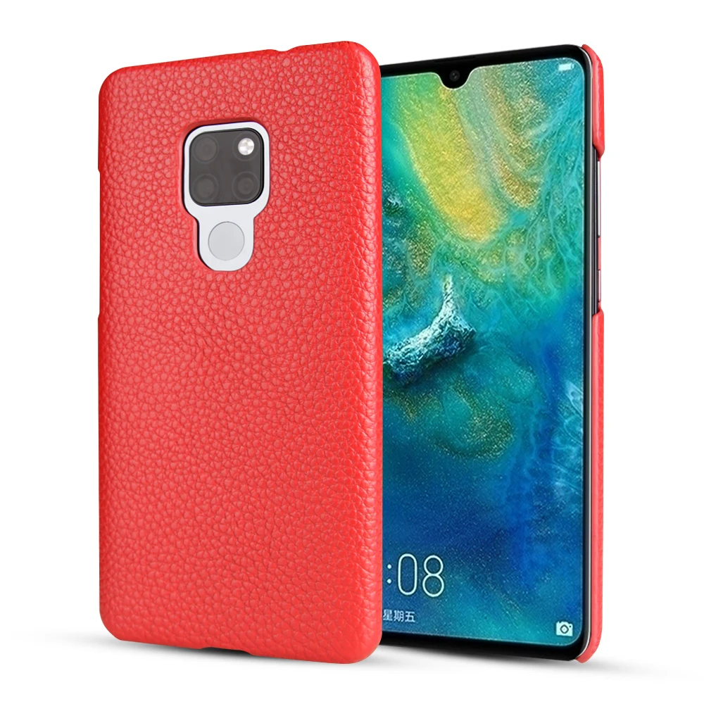 Hunreone личи полоса Высокое качество Роскошный чехол из натуральной кожи для huawei mate 20 20 Pro mate 20X mate 20 Lite mate RS