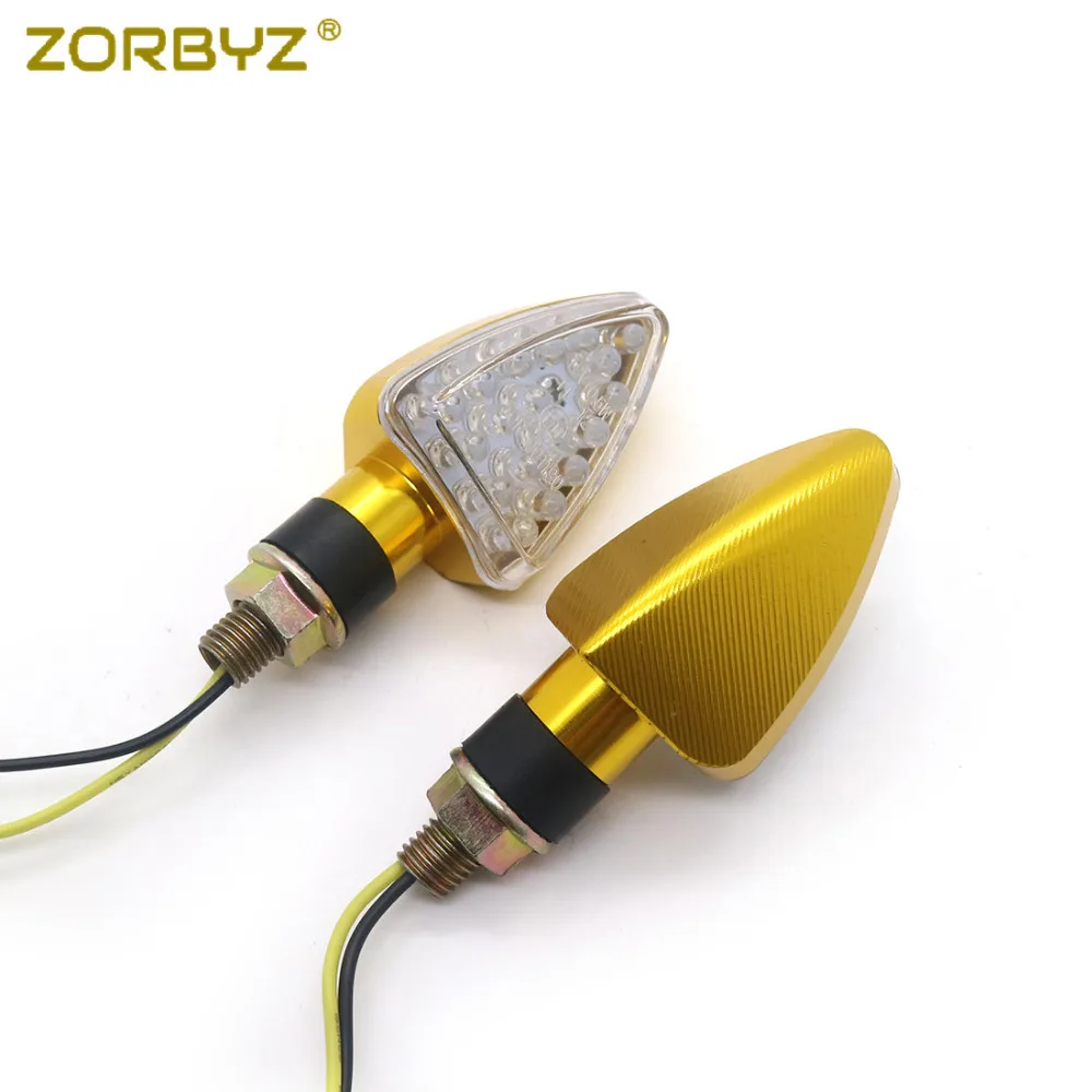 ZORBYZ мотоцикл золото CNC LED поворотники световой индикатор для Honda Harley Suzuki Yamaha| |
