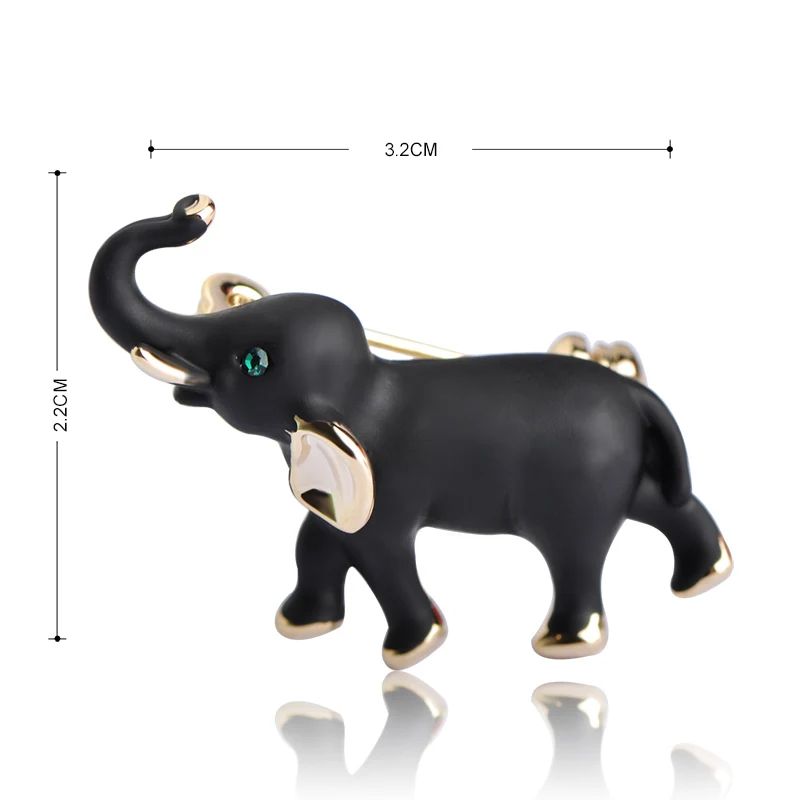 Blucome серебро Цвет Милые Броши слоны для Для женщин детей Подарки Золото булавки