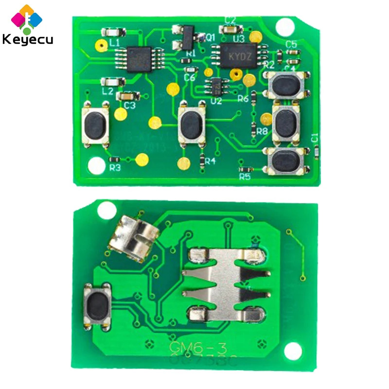 

KEYECU Replacement Flip Remote Key- 4+1/ 5 Buttons & 315MHz/ 433MHz & ID46 Chip- FOB for Pontiac G8 2008-2009 FCC ID: 0UC6000083