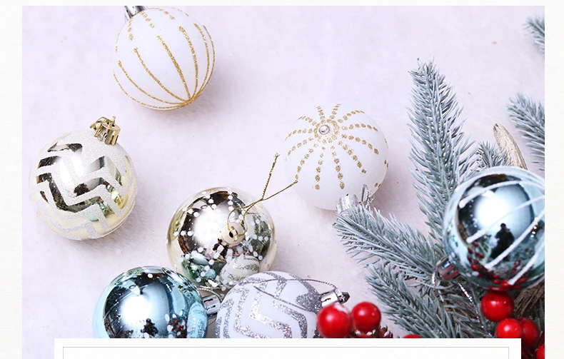 Рождественские шары Новогоднее украшение Красочные мячики елочные