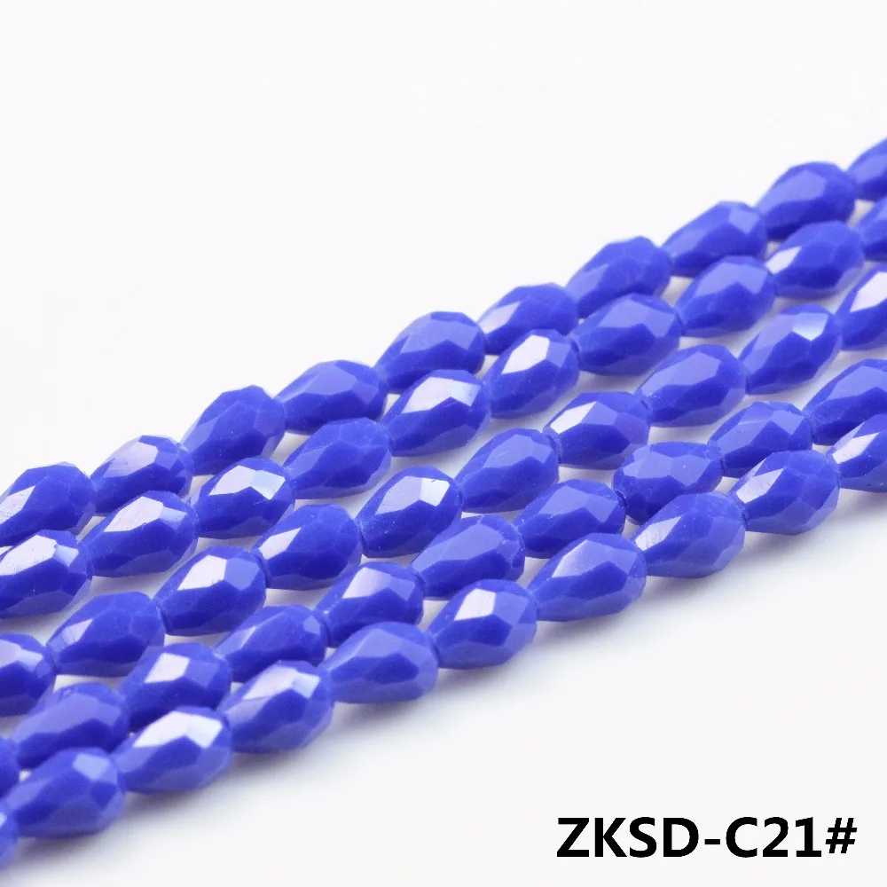 Стеклянные бусины россыпью в форме капель (95 шт./лот) 3*5 мм модные AAA высшее