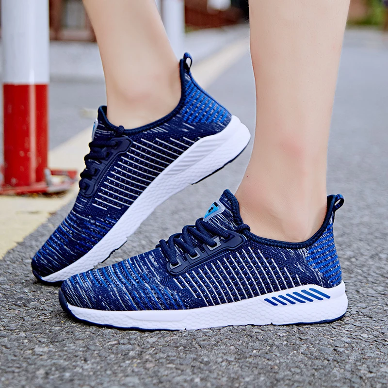 Uminder сетки кроссовки для Для мужчин женщин унисекс Flyknit бег sSummer атлетика обувь