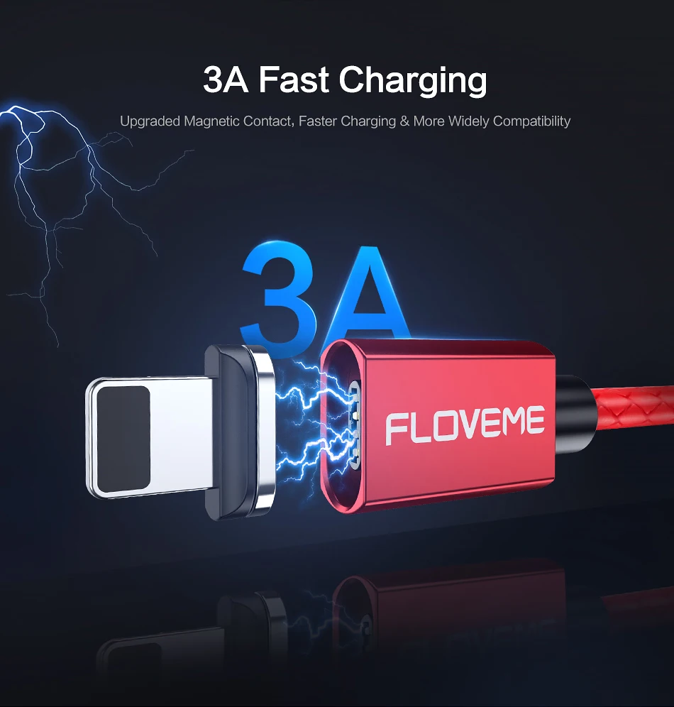 FLOVEME Магнитный кабель для iPhone XS Max XS XR X 8 7 Plus 5 V 2.1a Кабель с разъемом Micro USB Type-C для зарядки для samsung Galaxy A7 A5 зарядное устройство для телефона магнитная зарядка для айфона