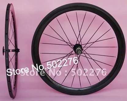 60 мм набор колес-3K полный углеродный дорожный велосипед 700C колес обода (отверстия