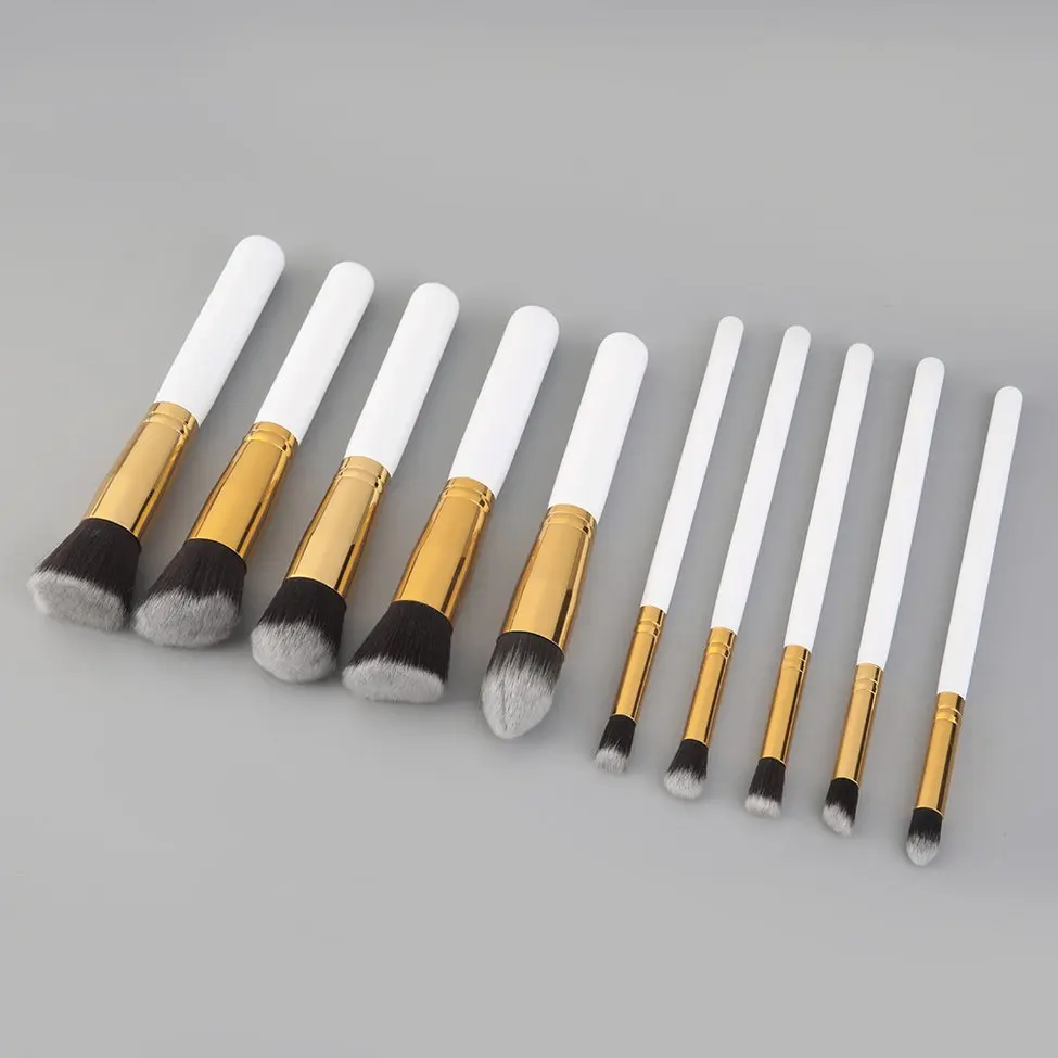 Набор кистей для макияжа вентилятор пудра Румяна Тени губ косметический