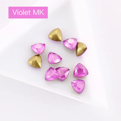 Violet MK Мокко создания брошь в виде тотема аппликатор Стразы Стекло Strass точки камешки художественное украшение ногтей Стразы 3 dtotem Decorat - Цвет: Violet MK