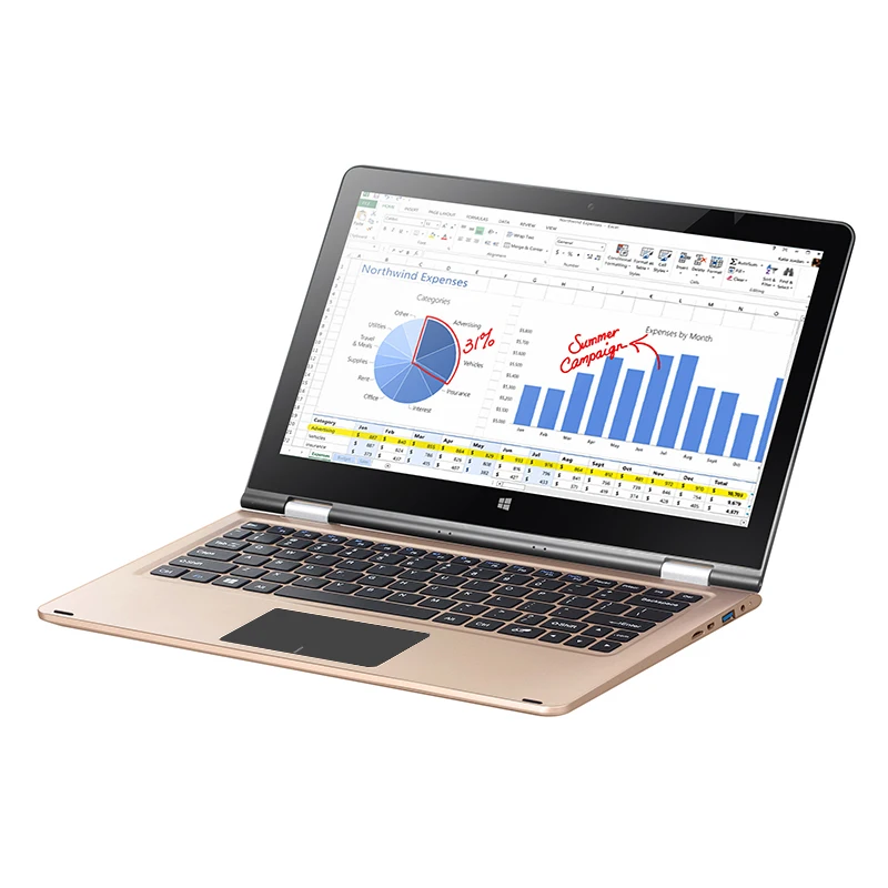 VOYO VBOOK A1 Apollo Lake N3450 4 ядра Гб DDR3L 120 GB SSD 1 1-2 2 ГГц Win10 11 6 &quotпланшетный ПК ips экран с Мини