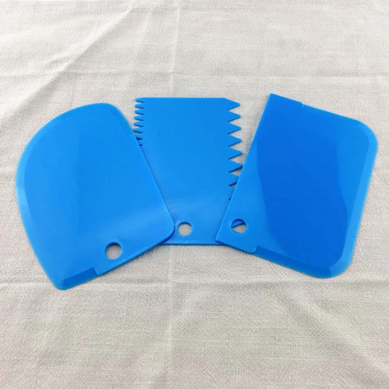 3PCS/Set Hot Sale High Quality Multifunctional Irregular Teeth Edge DIY Cream Smooth Scraper Dough Set Cake Mold Tools | Дом и сад