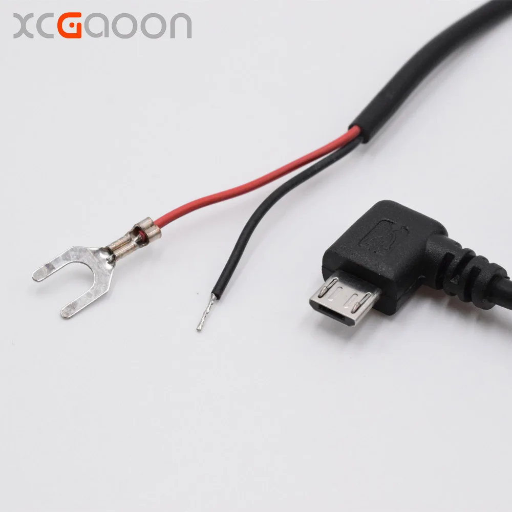 XCGaoon автомобильный DC модуль преобразователя вход DC 12 В и 24 В до 5 В 2A с микро USB кабелем(изогнутый слева) подходит для автомобиля dvr gps длина кабеля 3,5 м