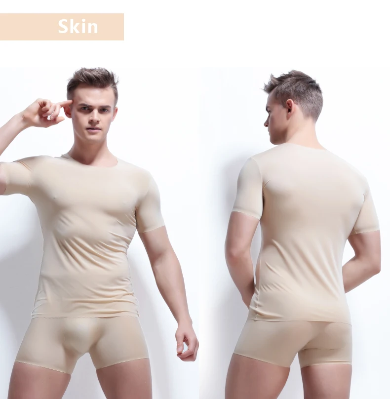 Нижнее белье, Мужская футболка, тонкая, дышащая, ropa hombre, цельная, бесшовная футболка, мужская, ультра эластичная, camisa masculin, топы