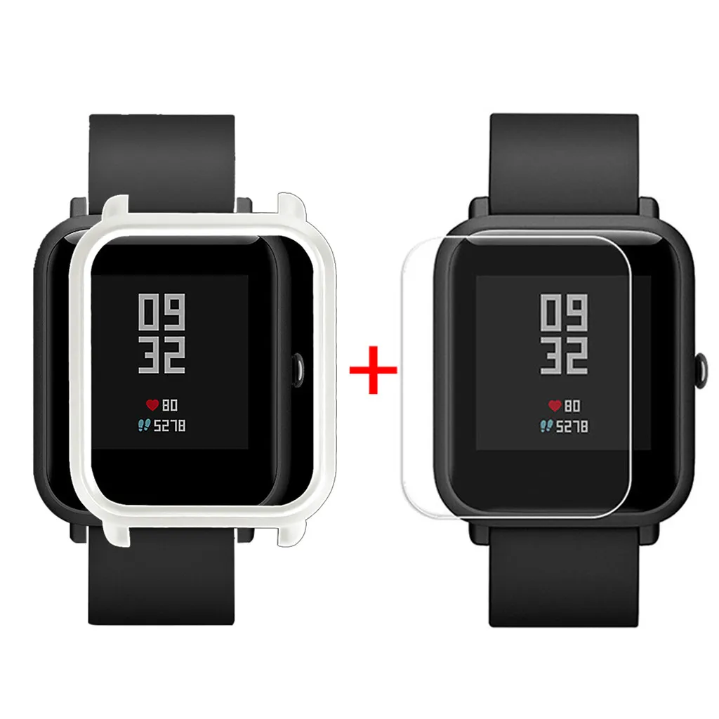 Защитный чехол тонкий Цветной корпус из поликарбоната защитный для Huami Amazfit Bip Younth
