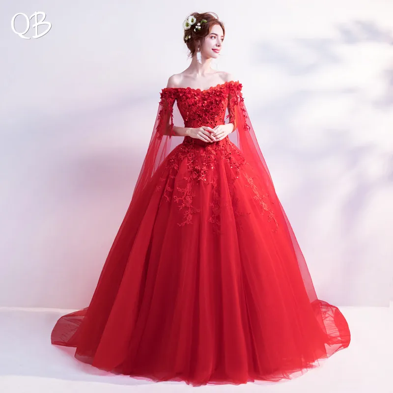 Бальное платье пышное Тюлевое кружевное с бусинами кристаллами цветами длинное