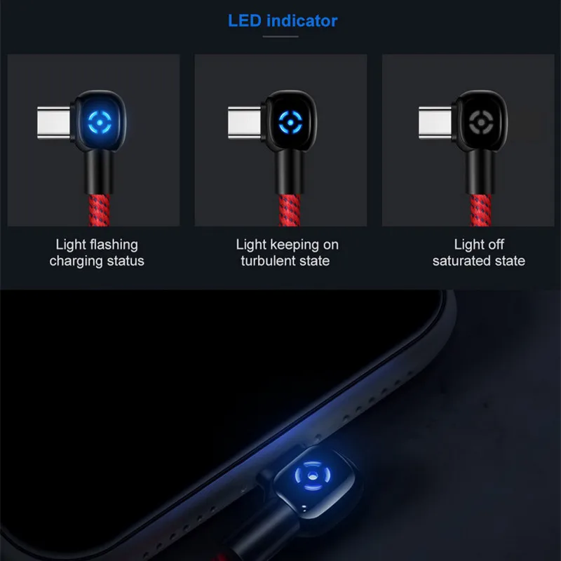 MCDODO автоматическое отключение 3A usb type C кабель для samsung Galaxy S9 S8 светодиодный