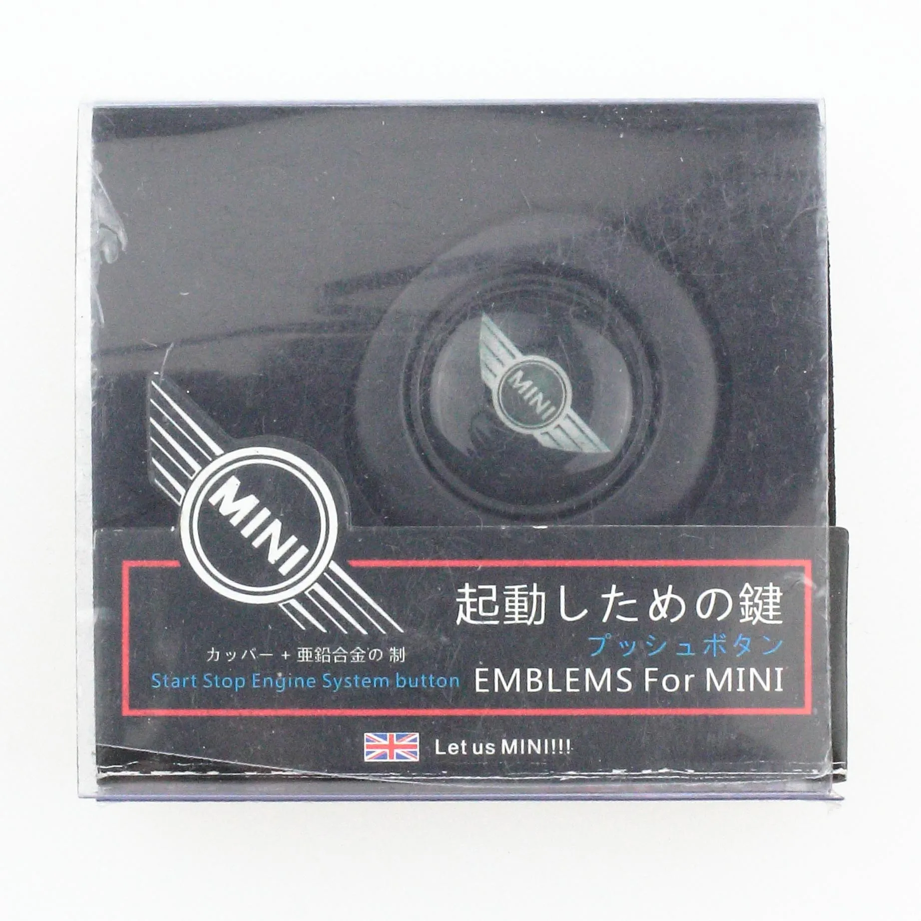 Нажимная крышка с черной отделкой кнопки запуска и остановки двигателя для 2-го