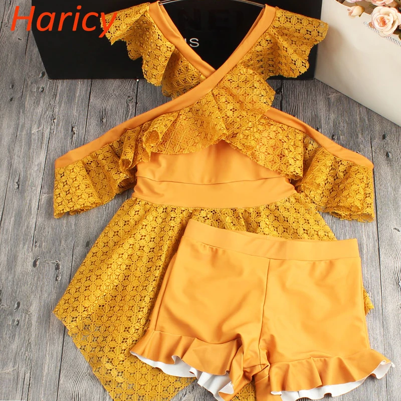 2019 новый сексуальный кружевной купальник с открытыми плечами женский цельный