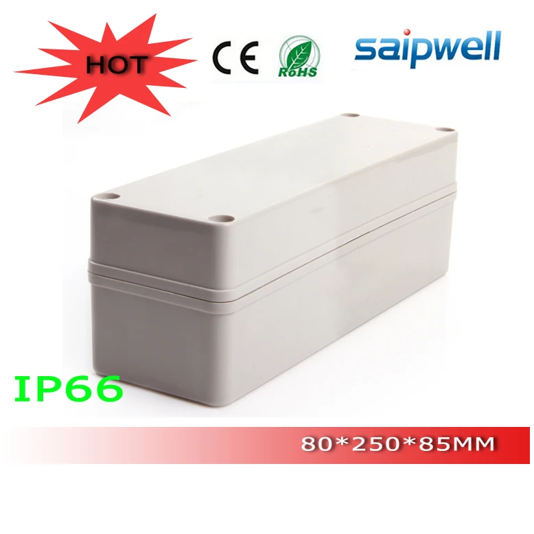 2014 Высокое качество Дешевые IP66 80*250*85 мм водонепроницаемый пластиковый корпус