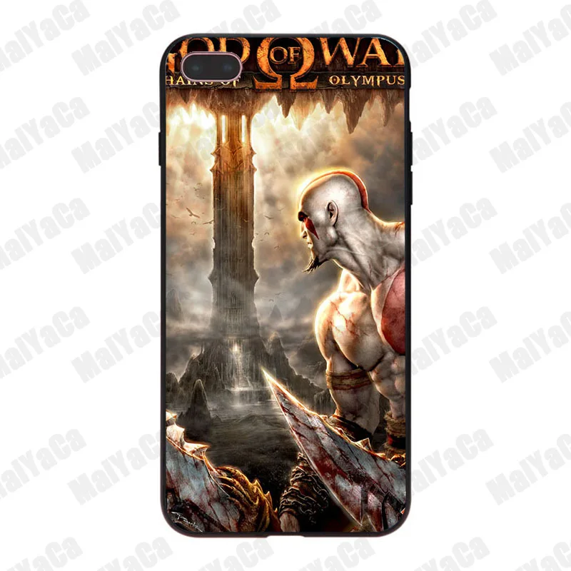 MaiYaCa God of War II прекрасный мягкий чехол для телефона аксессуары iPhone 8 7 6 6S Plus X 10 5 5S SE 5C